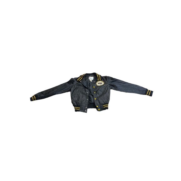 Vintage Pittsburgh Steelers Jacket Yellow Black Football Big Logo Coat - Picture 1 of 5